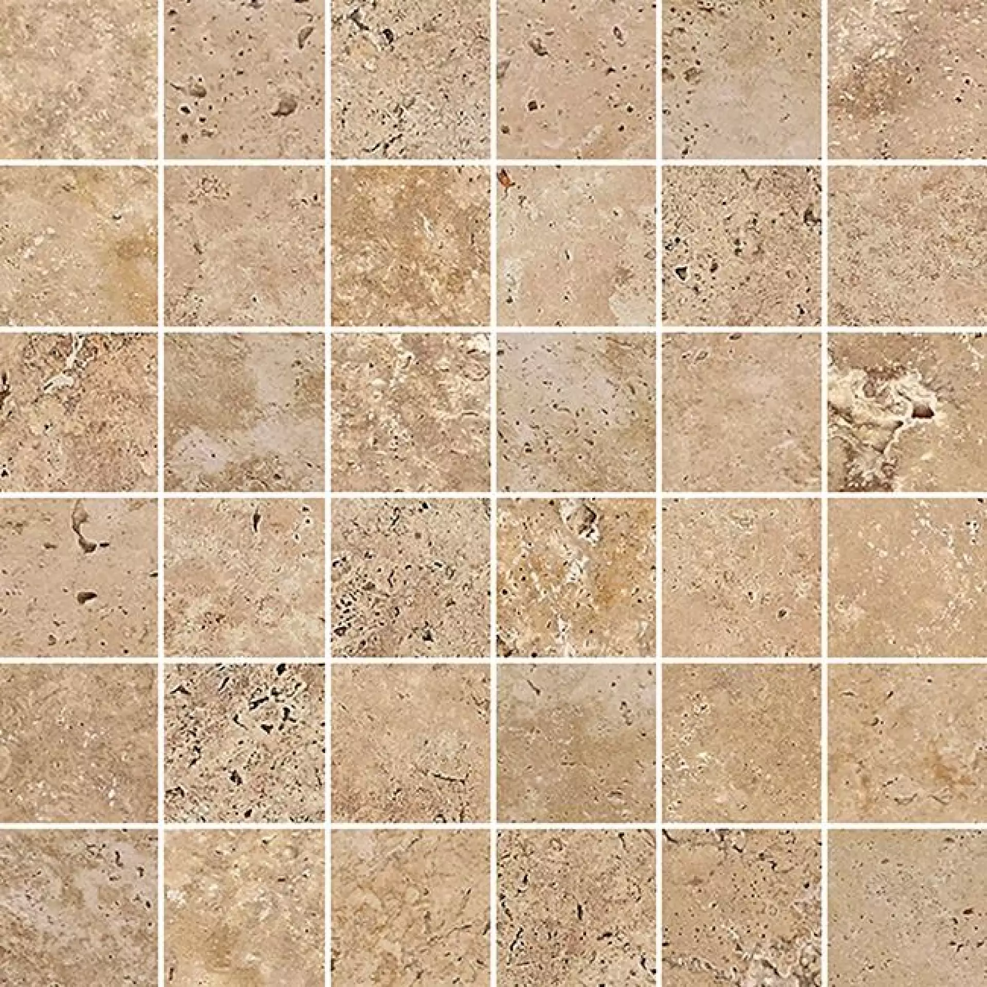 Tiber Natural 30*30 - mosaique rectifiée 5x5