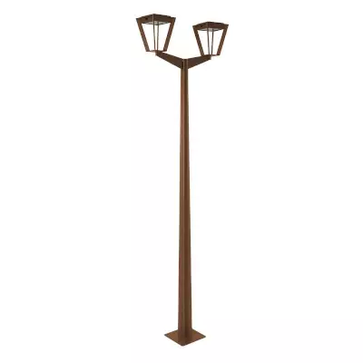 Lampadaire solaire deux têtes METRO