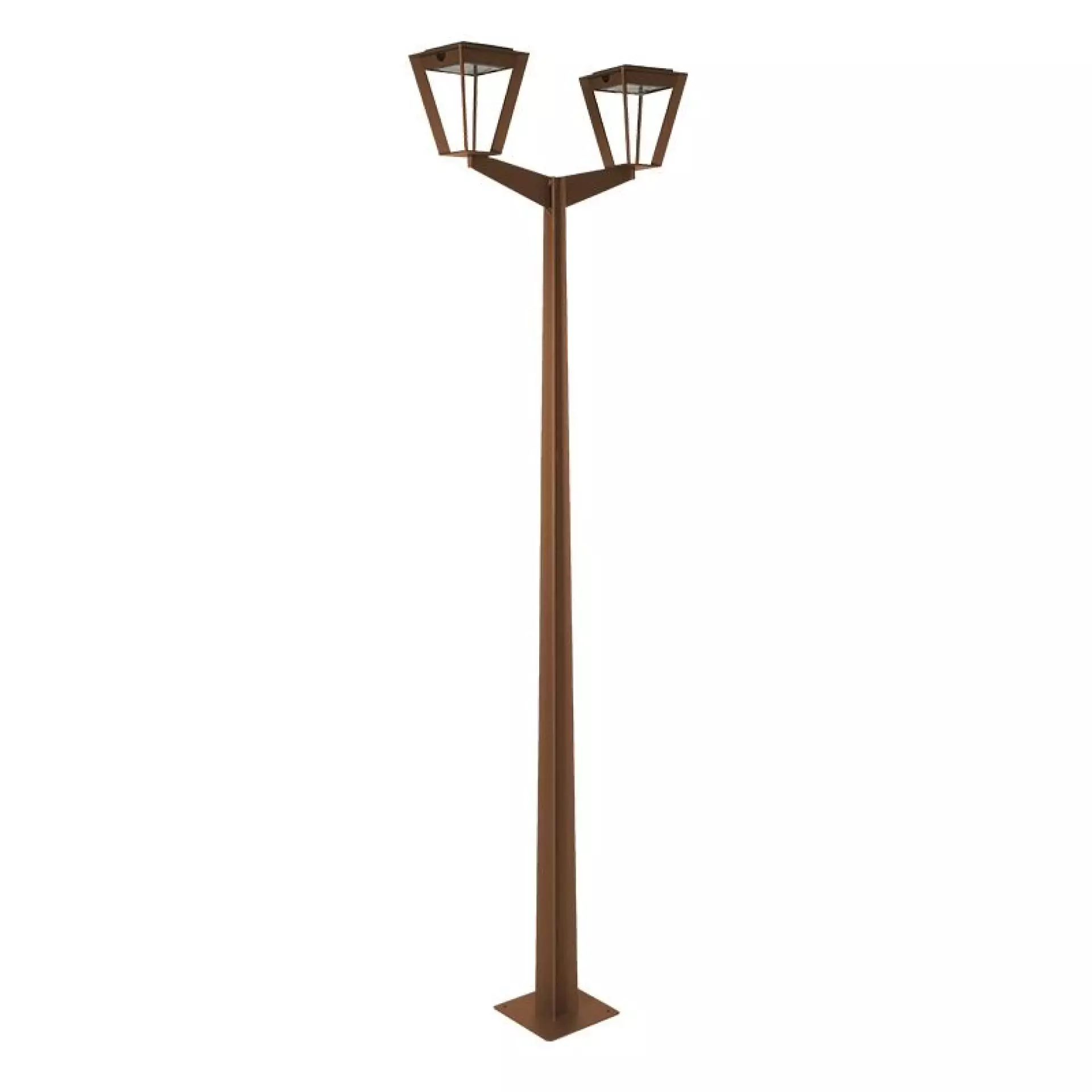 Lampadaire solaire deux têtes METRO
